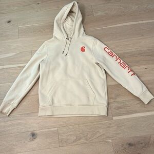 Carhartt Women’s Relaxed Fit Midweight Logo Sleeve Graphic Hoodie